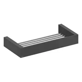 Полиця Rettangolo Gessi 20947-299 Matte Black — вид на білому тлі