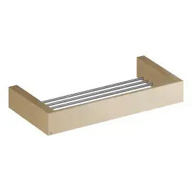 Полиця Rettangolo Gessi 20947-726 Warm Bronze Br. PVD — вид спереду