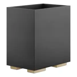 Кошик для сміття Rettangolo Gessi 20991-726 Warm Bronze Br. PVD — вид на білому тлі