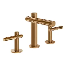 Змішувач для раковини Incastri Gessi 75014-726 Warm Bronze Br. PVD — вид на білому тлі