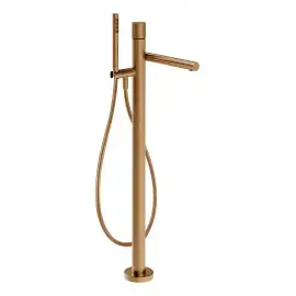 Змішувач для ванни Incastri Gessi 75028-726 Warm Bronze Br. PVD — вид спереду