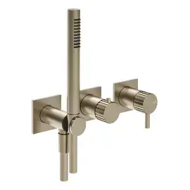 Змішувач для душу Incastri Gessi 75036-149 Finox Brushed Nickel — вид на білому тлі