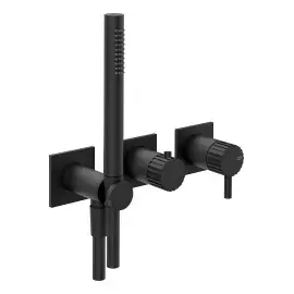 Змішувач для душу Incastri Gessi 75036-299 Matte Black — вид спереду