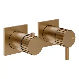 Змішувач для душу Incastri Gessi 75038-791 Deep Bronze Brushed PVD — вид спереду