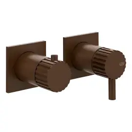 Змішувач для душу Incastri Gessi 75038-845 Dark Bronze — вид на білому тлі
