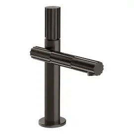 Змішувач для раковини Incastri Gessi 75051-707 BLACK METAL BR. PVD — вид спереду