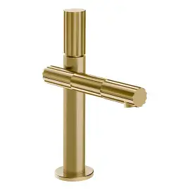 Змішувач для раковини Incastri Gessi 75051-727 Brass Brushed PVD — вид спереду