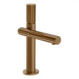 Змішувач для раковини Incastri Gessi 75051-791 Deep Bronze Brushed PVD — вид на білому тлі