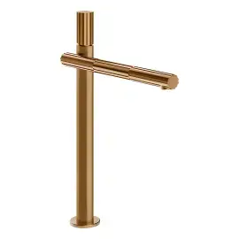 Змішувач для раковини Incastri Gessi 75053-726 Warm Bronze Br. PVD — вид на білому тлі