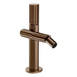 Змішувач для біде Incastri Gessi 75067-761 Coffee Bronze Brushed PVD — вид спереду