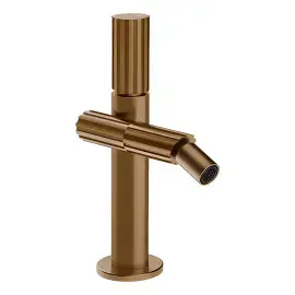 Змішувач для біде Incastri Gessi 75067-791 Deep Bronze Brushed PVD — вид на білому тлі