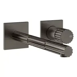 Змішувач для раковини Incastri Gessi 75088-707 BLACK METAL BR. PVD — вид на білому тлі