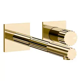 Змішувач для раковини Incastri Gessi 75088-710 Brass PVD — вид на білому тлі