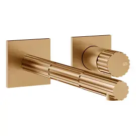 Змішувач для раковини Incastri Gessi 75088-726 Warm Bronze Br. PVD — вид спереду