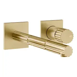 Змішувач для раковини Incastri Gessi 75088-727 Brass Brushed PVD — вид на білому тлі