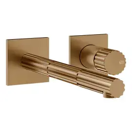 Змішувач для раковини Incastri Gessi 75088-791 Deep Bronze Brushed PVD — вид спереду