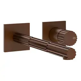 Змішувач для раковини Incastri Gessi 75088-845 Dark Bronze — вид на білому тлі