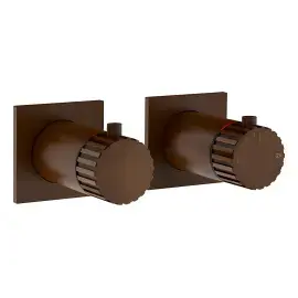 Змішувач для душу Incastri Gessi 75134-845 Dark Bronze — вид на білому тлі
