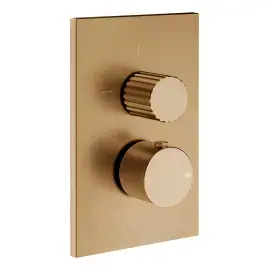 Змішувач для душу Incastri Gessi 75135-726 Warm Bronze Br. PVD — вид на білому тлі