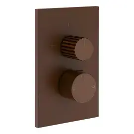 Змішувач для душу Incastri Gessi 75135-845 Dark Bronze — вид на білому тлі