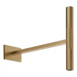 Верхній душ Incastri Gessi 75148-726 Warm Bronze Br. PVD — вид на білому тлі