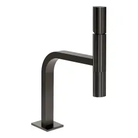 Змішувач для раковини Incastri Gessi 75251-707 BLACK METAL BR. PVD — вид на білому тлі
