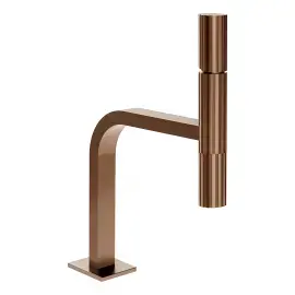 Змішувач для раковини Incastri Gessi 75251-708 Copper Brushed PVD — вид спереду