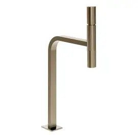 Змішувач для раковини Incastri Gessi 75253-149 Finox Brushed Nickel — вид спереду