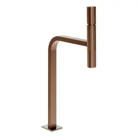 Змішувач для раковини Incastri Gessi 75253-708 Copper Brushed PVD — вид спереду