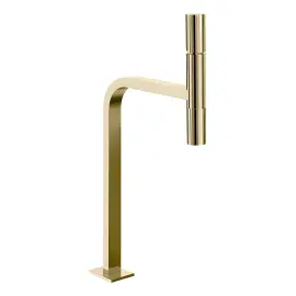 Змішувач для раковини Incastri Gessi 75253-710 Brass PVD — вид на білому тлі
