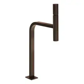 Змішувач для раковини Incastri Gessi 75253-845 Dark Bronze — вид спереду