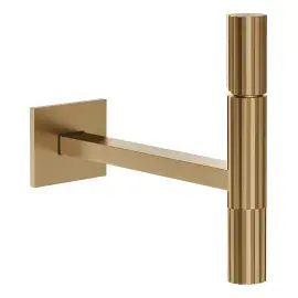 Змішувач для раковини Incastri Gessi 75288-726 Warm Bronze Br. PVD — вид спереду