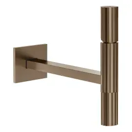Змішувач для раковини Incastri Gessi 75288-761 Coffee Bronze Brushed PVD — вид на білому тлі