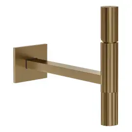Змішувач для раковини Incastri Gessi 75288-791 Deep Bronze Brushed PVD — вид спереду