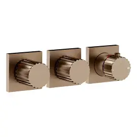 Змішувач для душу Incastri Gessi 75334-761 Coffee Bronze Brushed PVD — вид спереду