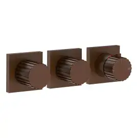 Змішувач для душу Incastri Gessi 75334-845 Dark Bronze — вид на білому тлі