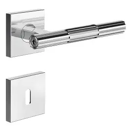 Набір ручок та накладок для дверей Incastri Gessi 75540-031 Chrome — вид на білому тлі