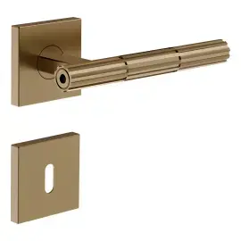 Набір ручок та накладок для дверей Incastri Gessi 75540-791 Deep Bronze Brushed PVD — вид спереду