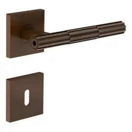 Набір ручок та накладок для дверей Incastri Gessi 75540-845 Dark Bronze — вид на білому тлі
