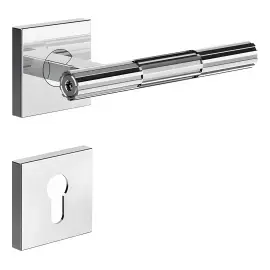 Набір ручок та накладок для дверей Incastri Gessi 75541-031 Chrome — вид на білому тлі