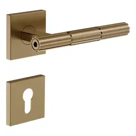 Набір ручок та накладок для дверей Incastri Gessi 75541-791 Deep Bronze Brushed PVD — вид на білому тлі