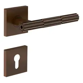 Набір ручок та накладок для дверей Incastri Gessi 75541-845 Dark Bronze — вид на білому тлі