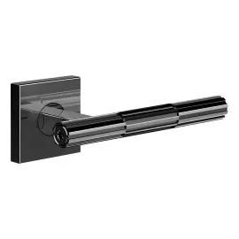 Комплект дверних ручок Incastri Gessi 75542-706 Black Metal PVD — вид на білому тлі