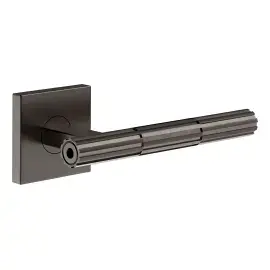 Комплект дверних ручок Incastri Gessi 75542-707 BLACK METAL BR. PVD — вид на білому тлі
