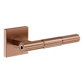 Комплект дверних ручок Incastri Gessi 75542-708 Copper Brushed PVD — вид спереду