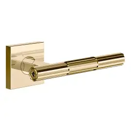 Комплект дверних ручок Incastri Gessi 75542-710 Brass PVD — вид на білому тлі