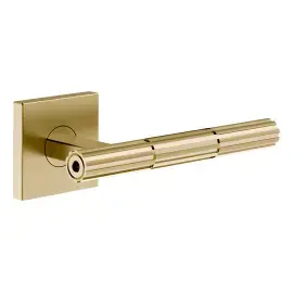 Комплект дверних ручок Incastri Gessi 75542-727 Brass Brushed PVD — вид на білому тлі