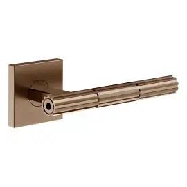 Комплект дверних ручок Incastri Gessi 75542-761 Coffee Bronze Brushed PVD — вид на білому тлі