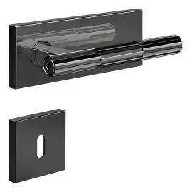 Дверная ручка Incastri Gessi 75544-706 Black Metal PVD — вид спереди