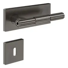 Дверна ручка Incastri Gessi 75544-707 BLACK METAL BR. PVD — вид на білому тлі